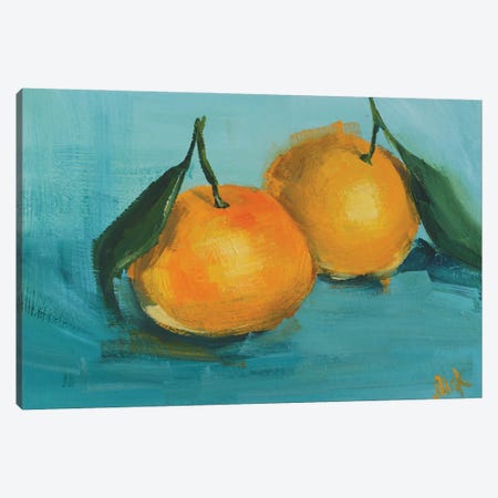 Tangerine I Canvas Print #NTM560} by Nataly Mak Canvas Art Print