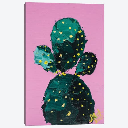 Cactus Canvas Print #NTM56} by Nataly Mak Art Print
