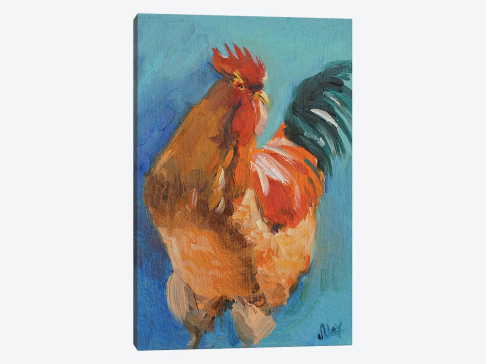 Rooster by Nataly Mak 1-piece Canvas Wall Art