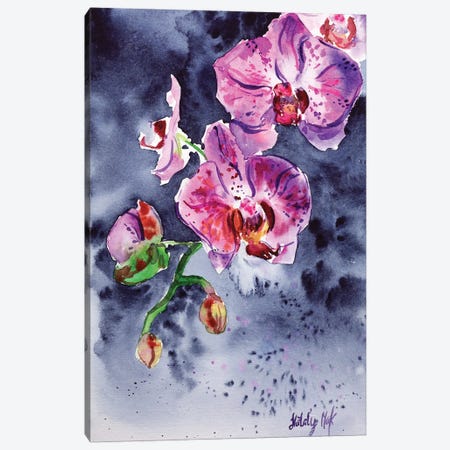 Orchid Flower Canvas Print #NTM57} by Nataly Mak Canvas Art Print