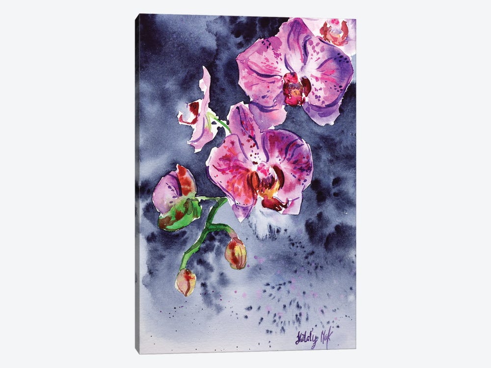 Orchid Flower by Nataly Mak 1-piece Canvas Wall Art