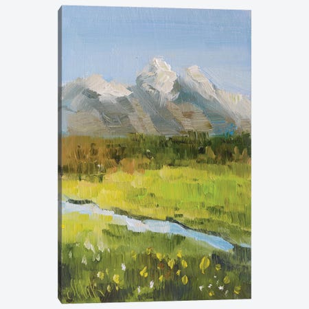 Grand Teton Spring Canvas Print #NTM597} by Nataly Mak Canvas Print