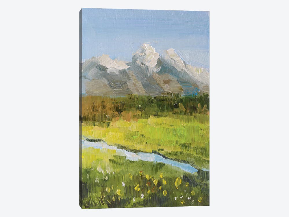 Grand Teton Spring by Nataly Mak 1-piece Canvas Artwork
