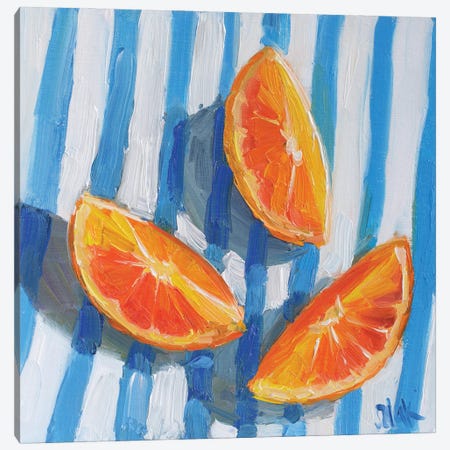Orange Still Life I Canvas Print #NTM600} by Nataly Mak Canvas Art
