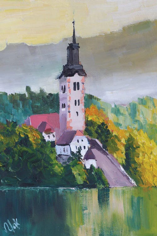 Slovenia Lake Bled by Nataly Mak wall art