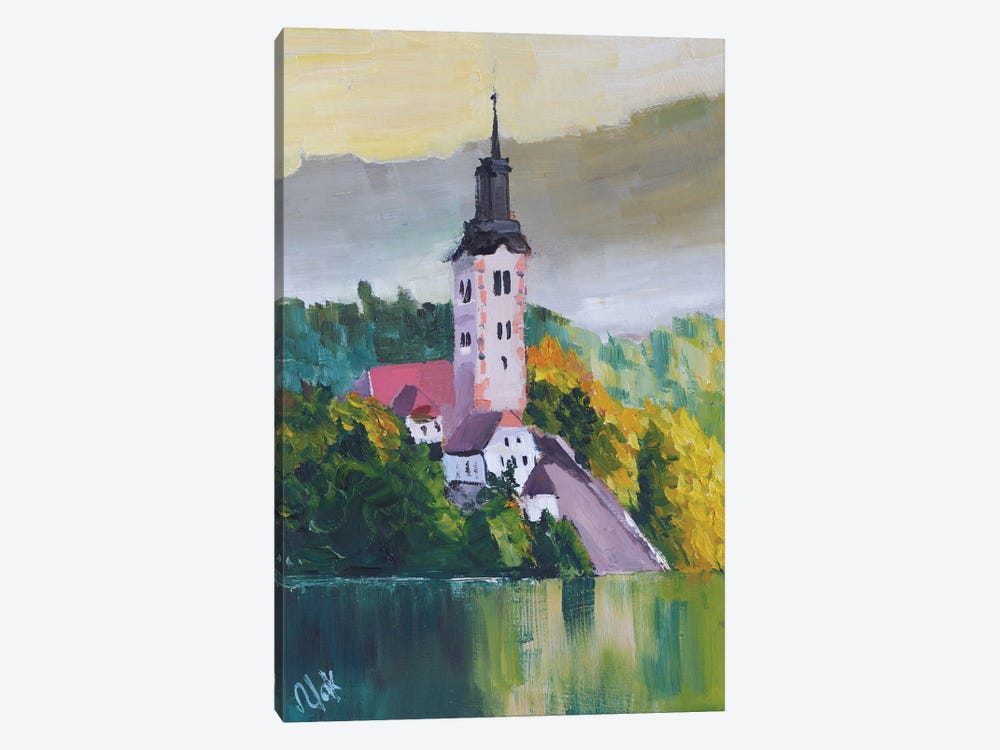 Slovenia Lake Bled by Nataly Mak 1-piece Canvas Artwork
