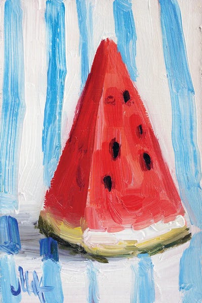Stripes: Watermelon Still Life by Nataly Mak