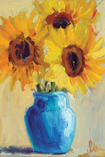 Sunflowers In Vase IV by Nataly Mak canvas print
