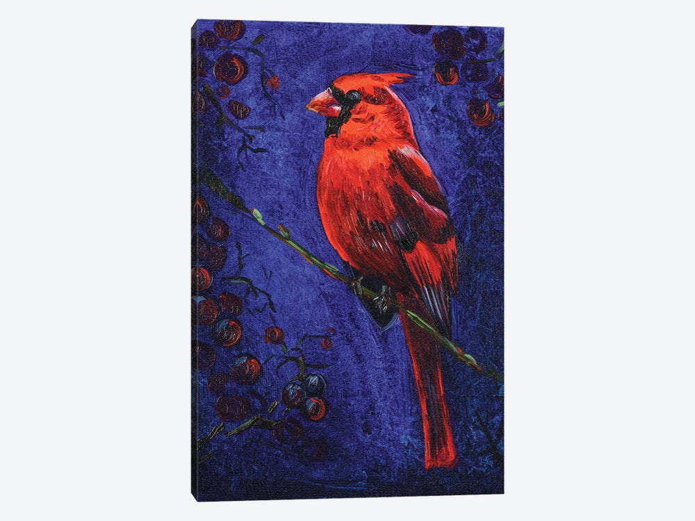 Red Cardinal by Nataly Mak 1-piece Canvas Print