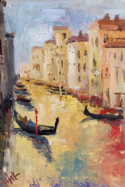 Rowboats: Venice Street IV by Nataly Mak
