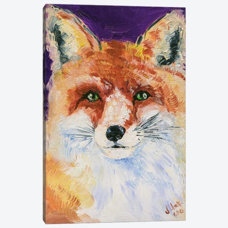 Fox II Canvas Print #NTM66} by Nataly Mak Canvas Artwork