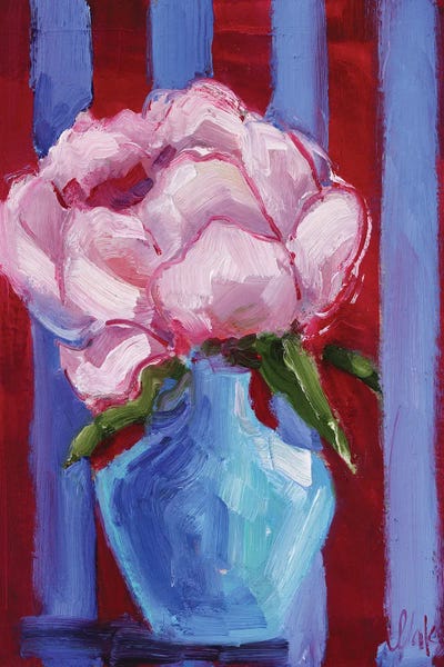 Peonies: Peony Stripes Background by Nataly Mak