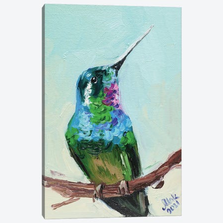 Hummingbird Canvas Print #NTM6} by Nataly Mak Canvas Art
