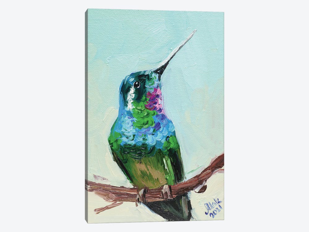 Hummingbird by Nataly Mak 1-piece Canvas Art Print