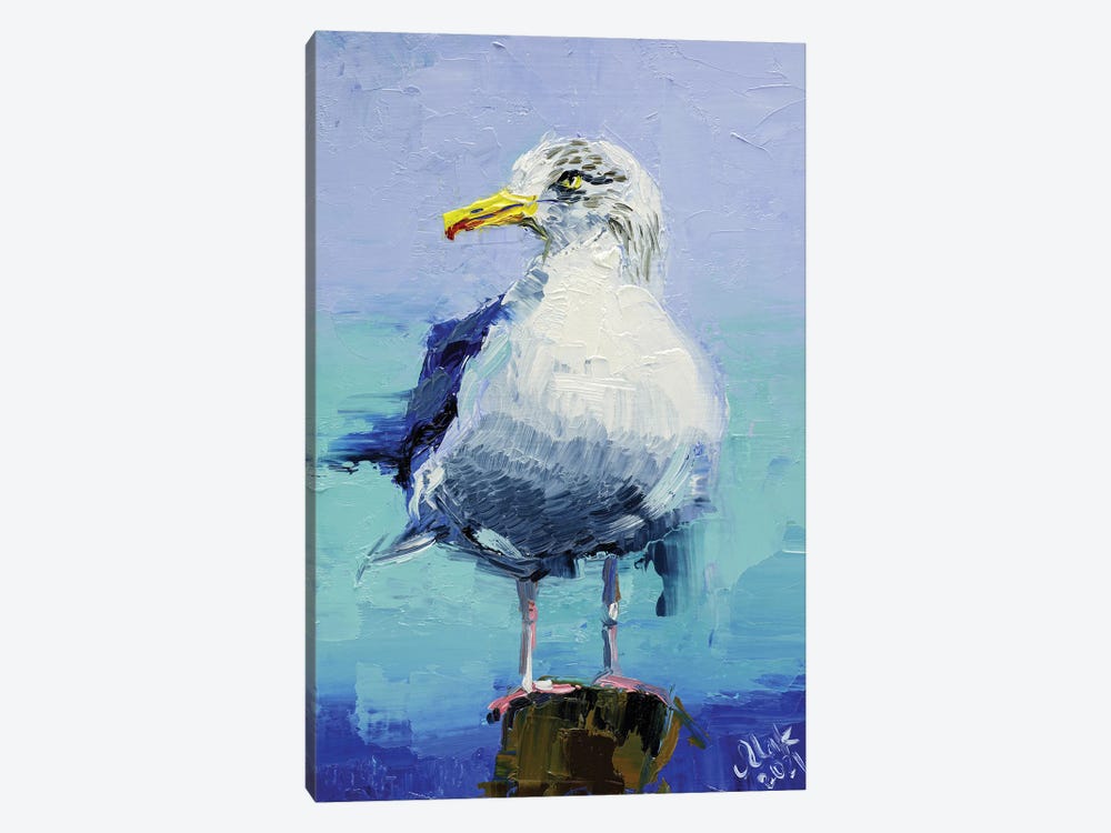 Seagull by Nataly Mak 1-piece Canvas Art Print
