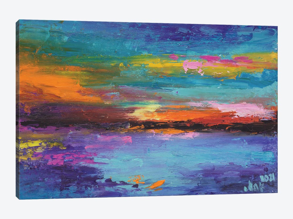 Colorful Landscape by Nataly Mak 1-piece Art Print