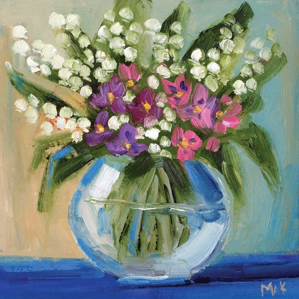 Fine Art Print: Lily Of The Valley Bouquet 999 by Nataly Mak