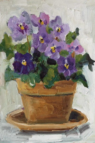 Violets: Violet Flower by Nataly Mak