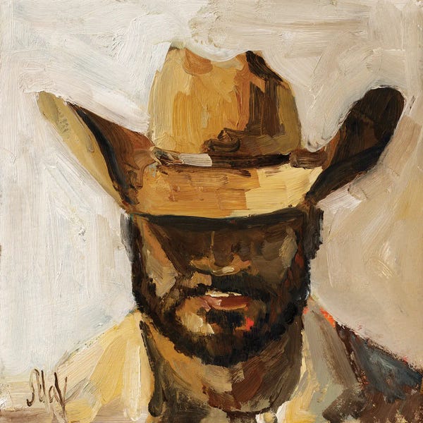 Western Décor: Cowboy II by Nataly Mak