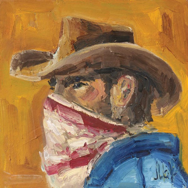 Western Décor: Cowboy III by Nataly Mak