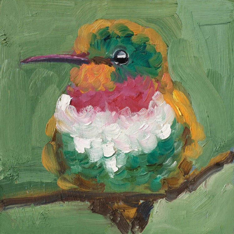 Green Hummingbird by Nataly Mak wall art