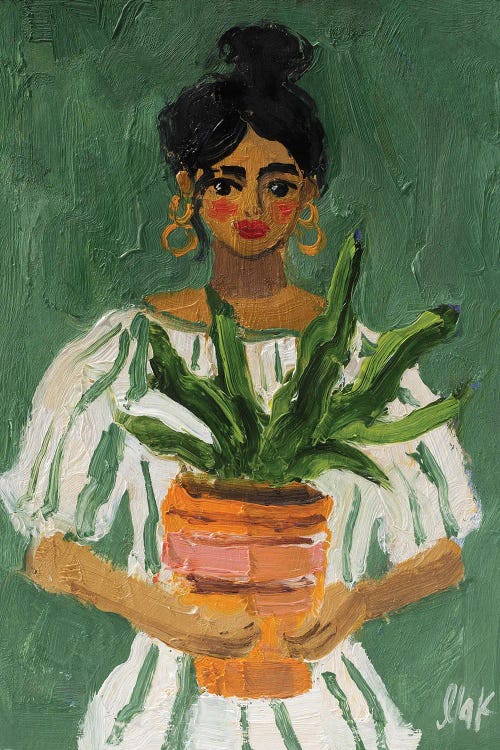 Boho Girl by Nataly Mak wall art