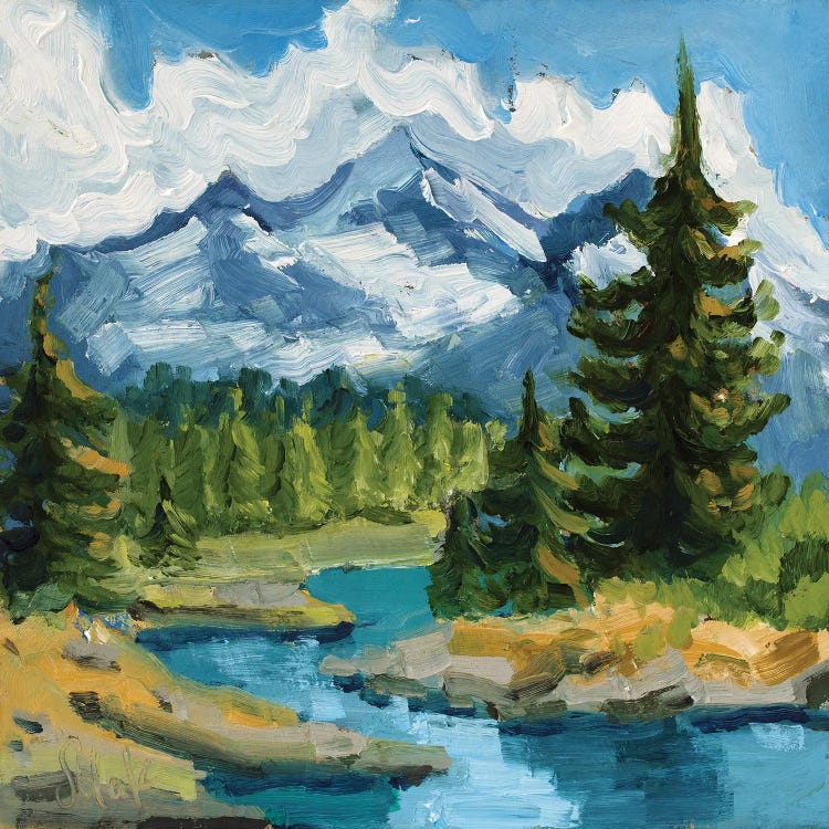 Rocky Mountains by Nataly Mak wall art