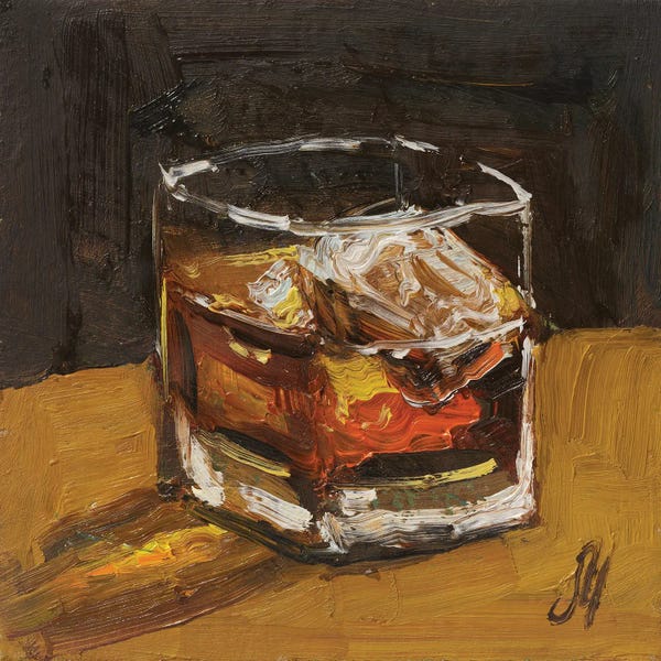 Food & Drink Still Life: Whiskey Small by Nataly Mak