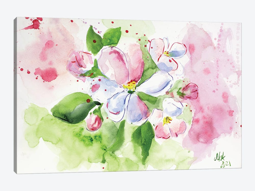 Apple Blossom by Nataly Mak 1-piece Canvas Artwork