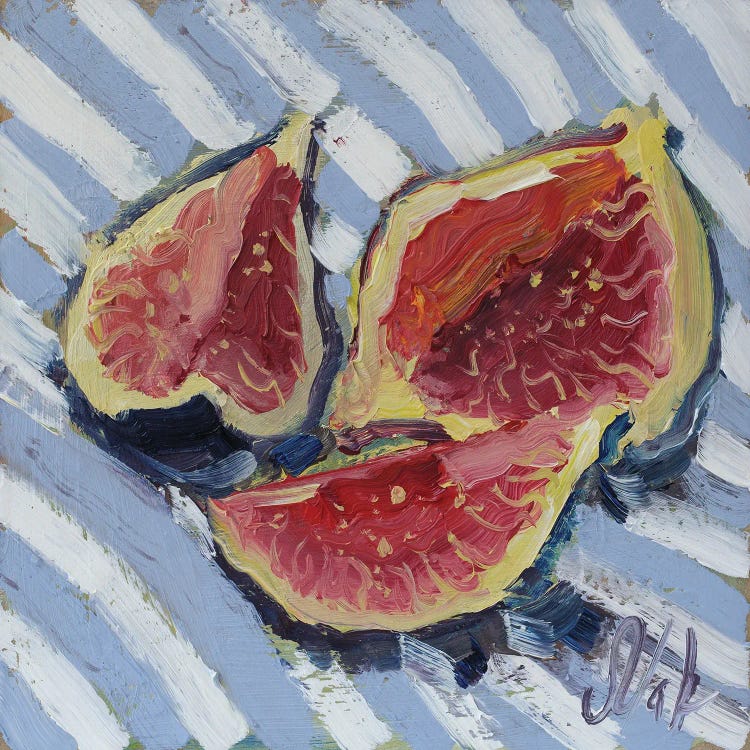 Incir Stripes Background by Nataly Mak wall art