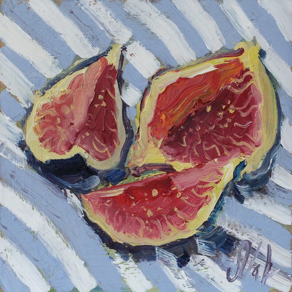 Stripes: Incir Stripes Background by Nataly Mak