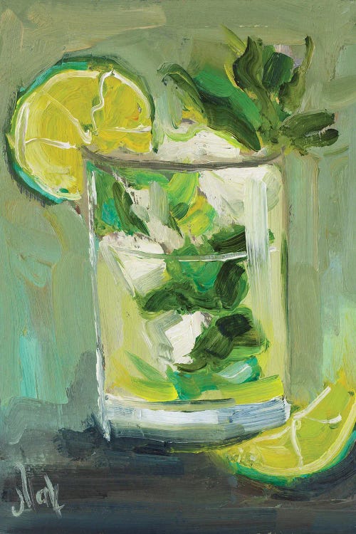Mojito Cocktail by Nataly Mak wall art