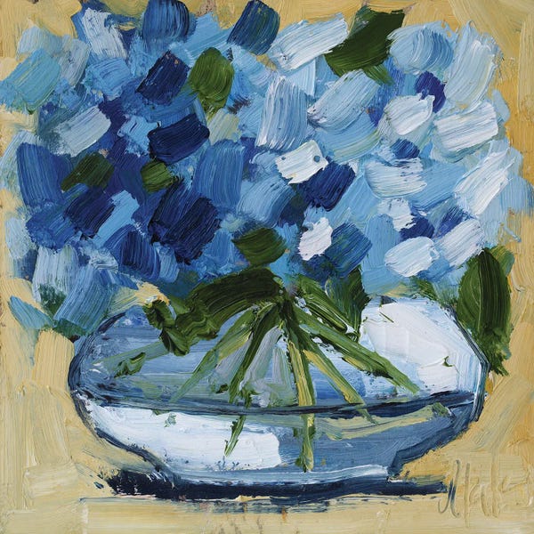 Hydrangeas: Blue Hydrangea Bouquet by Nataly Mak