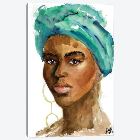 African Woman III Canvas Print #NTM88} by Nataly Mak Art Print