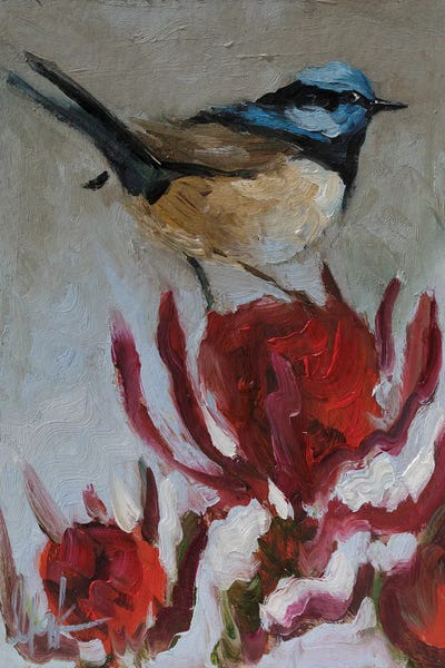 Titmice: Blue Tit III by Nataly Mak