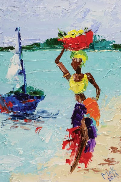 African Woman by Nataly Mak framed wall art