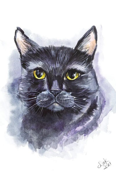 Nataly Mak: Black Cat by Nataly Mak