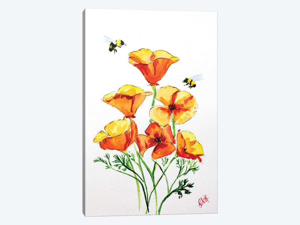California Poppies by Nataly Mak 1-piece Art Print
