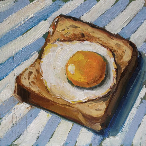 Nataly Mak: Fried Egg Sandwich by Nataly Mak