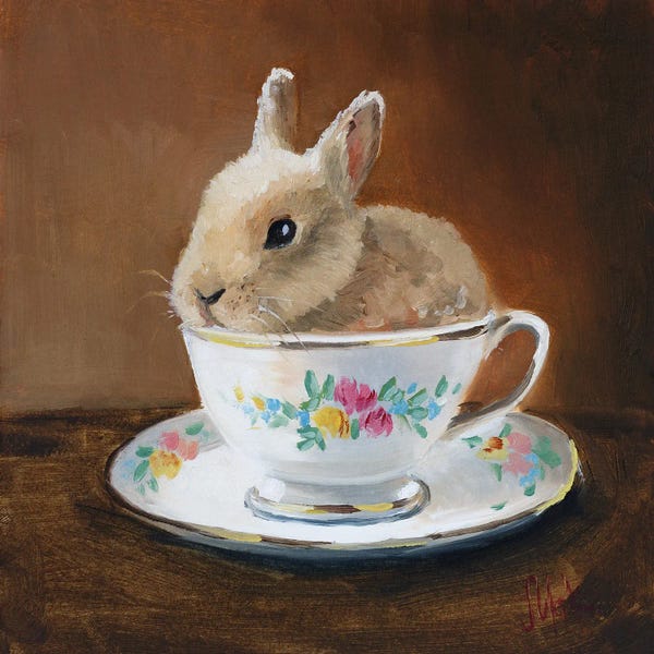 Nataly Mak: Bunny In The Cup by Nataly Mak