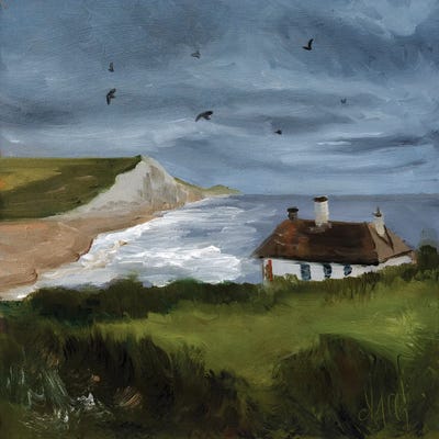 Nataly Mak - Acrylic Wall Art: Seven Sisters Cliffs by Nataly Mak