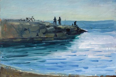 Violet - Canvas Prints: Seascape 454 by Nataly Mak