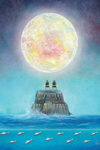 Close Encounter by Neil Thompson framed canvas print