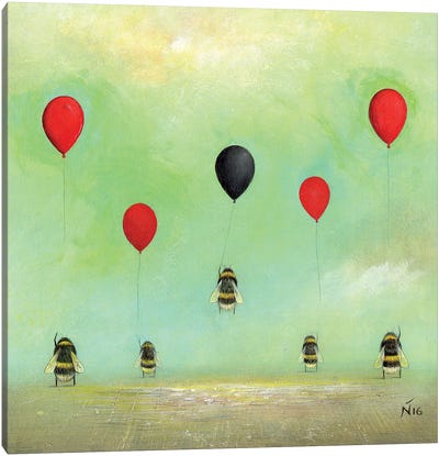 Don't Let Go Canvas Art Print - Bee Art