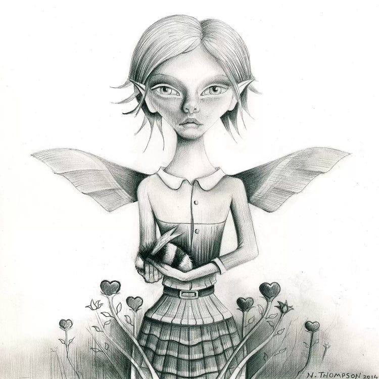 Fairy With Bee by Neil Thompson wall art