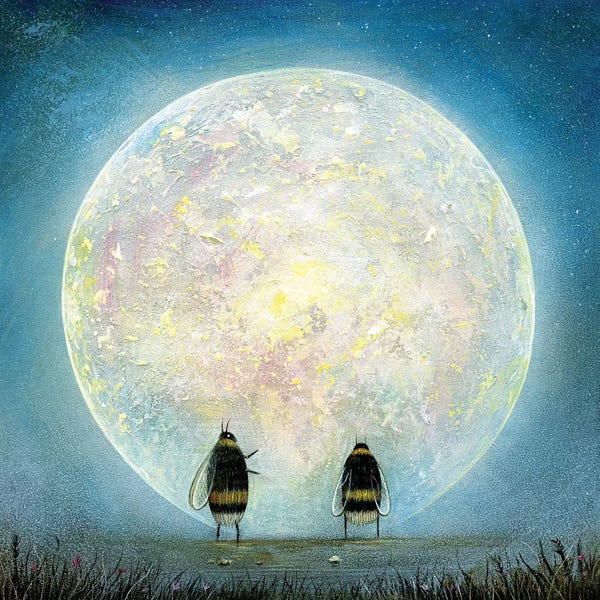 Kids Inspirational Art: Fallen Moon by Neil Thompson