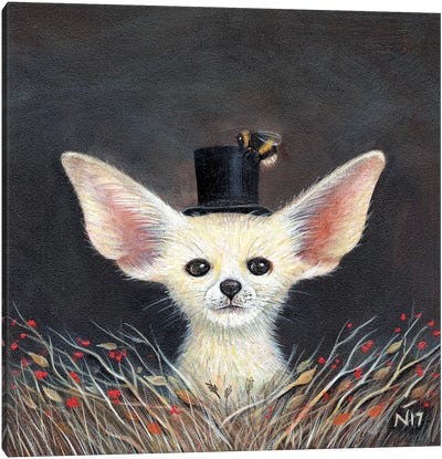 Fennec Fox Canvas Art Print - Insect & Bug Art