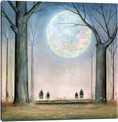 Hunter's Moon Canvas Art Print - Neil Thompson
