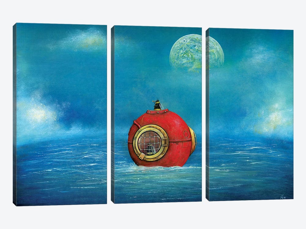 On The Other Side by Neil Thompson 3-piece Canvas Print