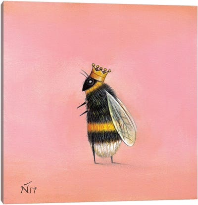 Queen Bee Canvas Art Print - Kids Room Art